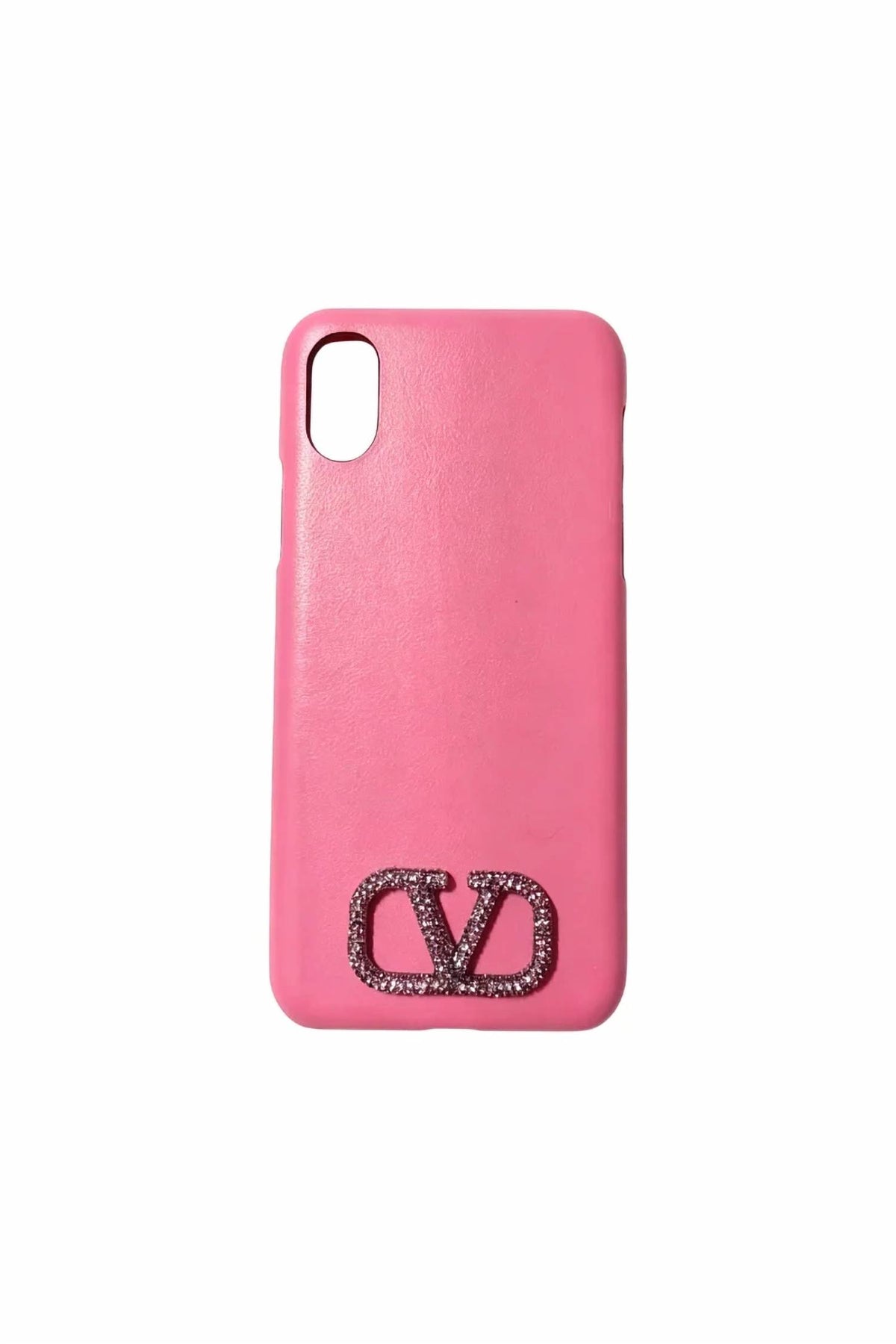 Valentino Garavani - Women's Crystal-embellished Vlogo Leather Iphone Xs Case