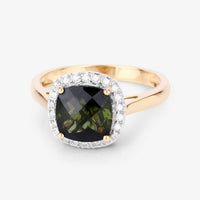 Diana M Jewels - Women's Cushion Natural Tourmaline Fashion Ring (2.64 Ct) - Signature