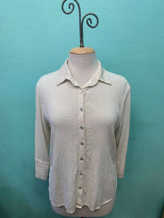 Cut Loose - Women's Easy Crop Shirt Crinkle Check