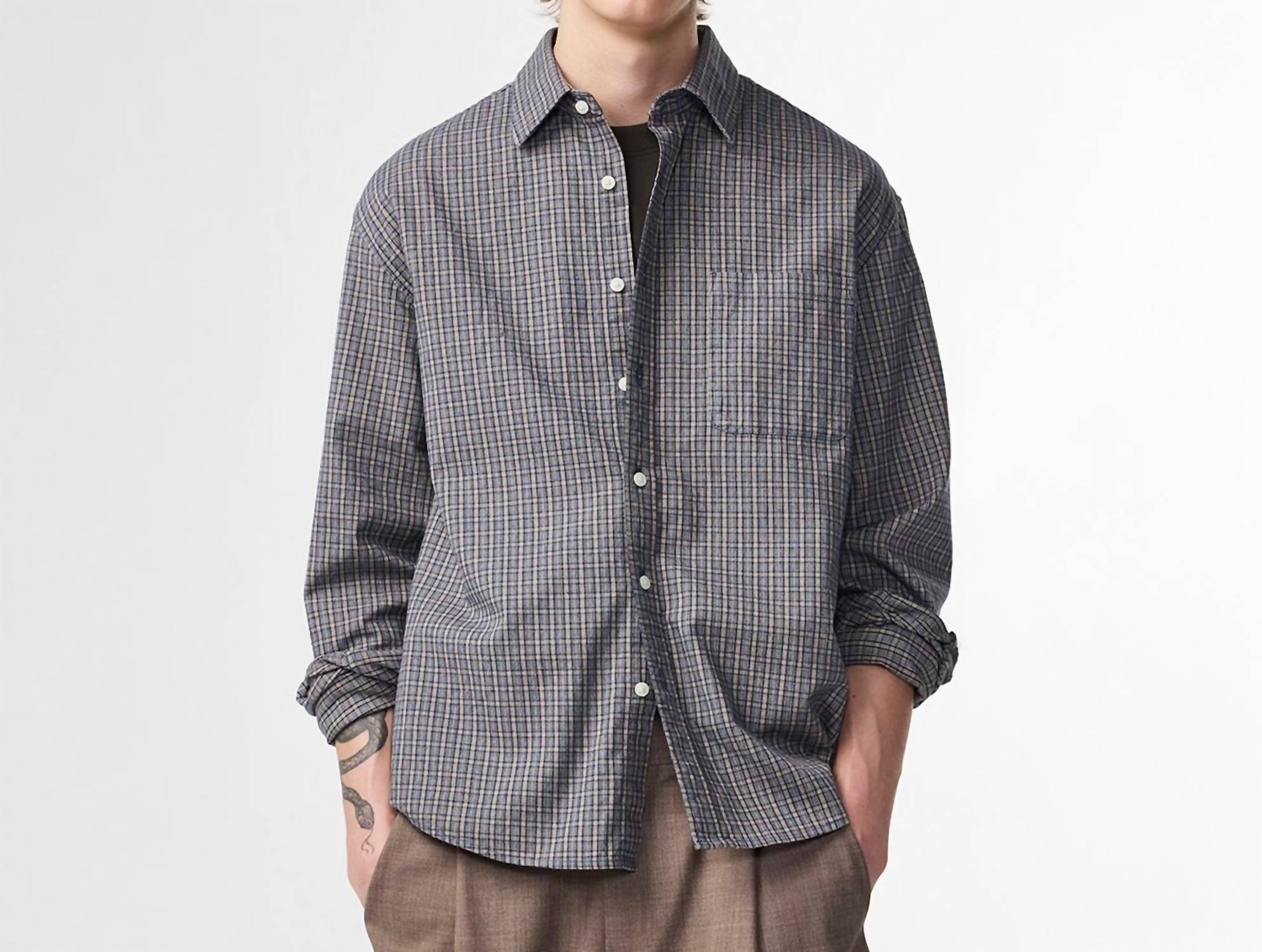 Nn07 - Deon Long Sleeve Flannel Shirt