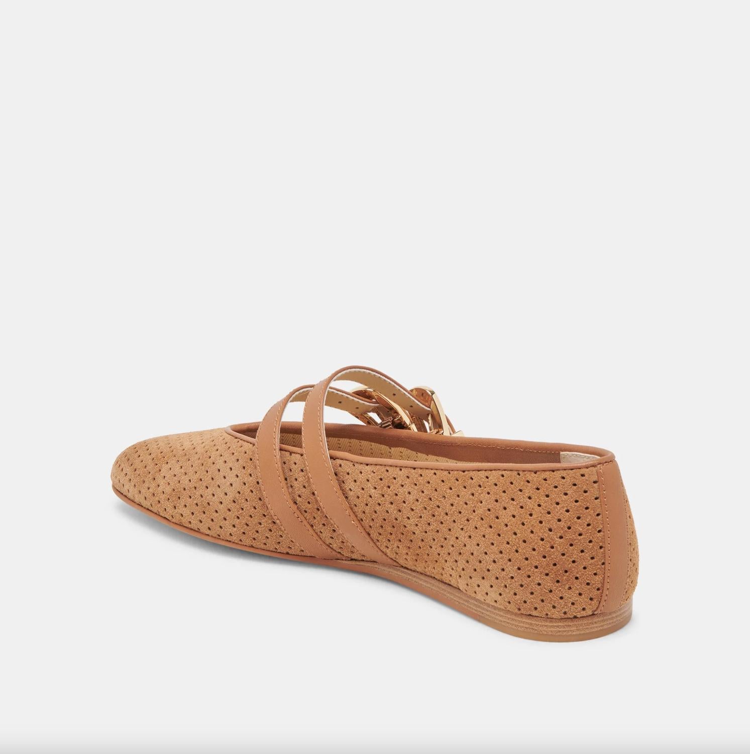 Dolce Vita Women's Baylee Ballet Flats in pecan perforated - women's flats - view 4
