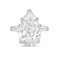 Diana M Jewels - Women's Pear Lab-Grown Diamond Ring (8.00 Ct) - Elegant Plus