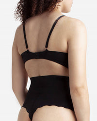 Danskin - 2-Pack Laser Thong Shaping Underwear With Scallop Edge
