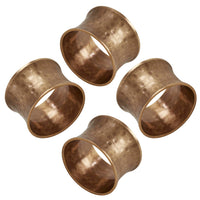 Saro Lifestyle - Hammered Napkin Rings - Set Of 4