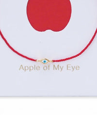 TAI Women's Apple Of My Eye Bracelet in gold red - women's jewelry - detail view