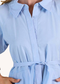 Current Air - Poplin Button-down Mini Dress