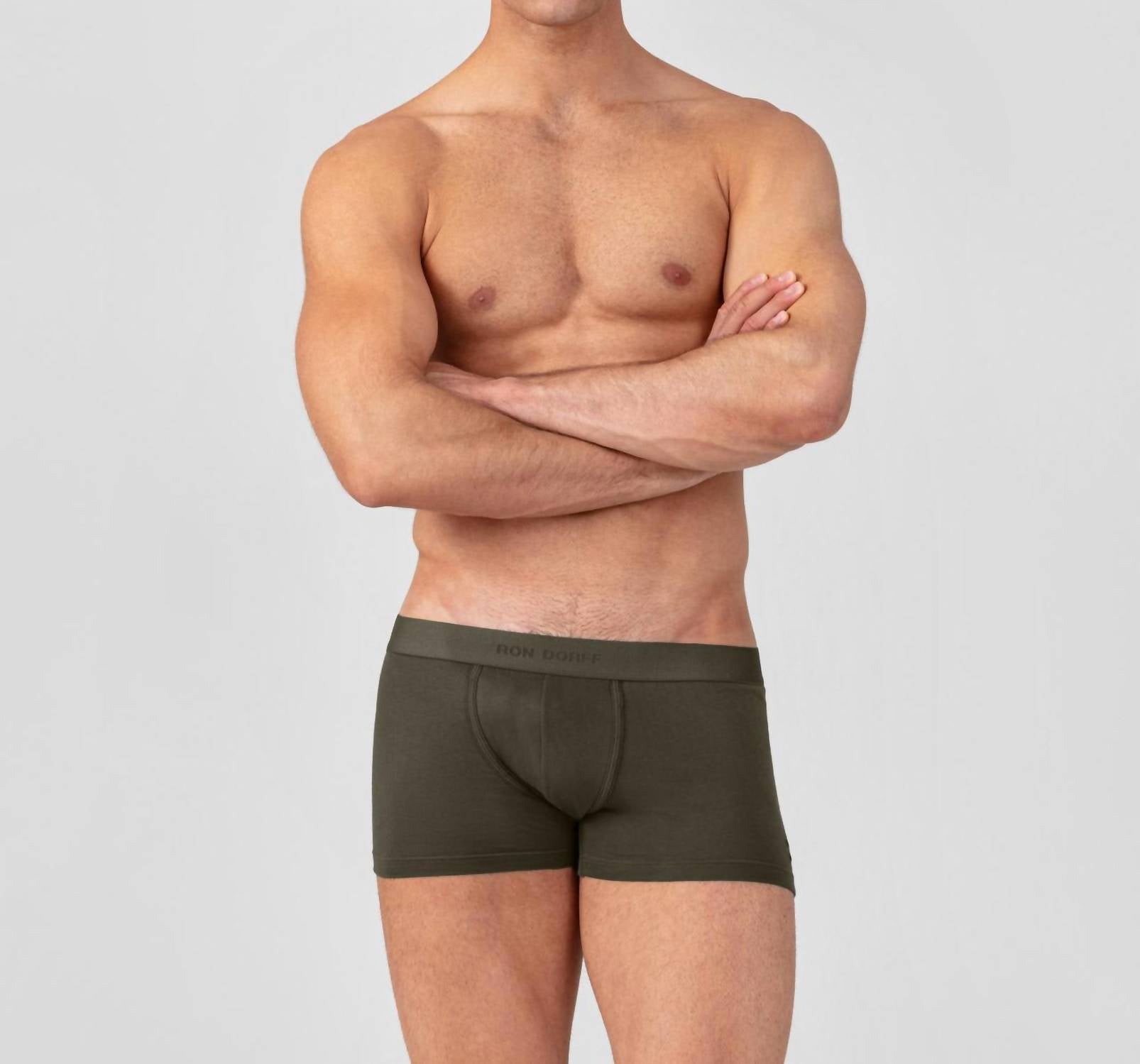 Ron Dorff - Men's Tone-On-Tone Elastic Waistband Boxer Briefs