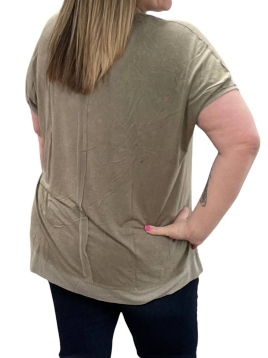 Kori - Washed Knit Tunic Top