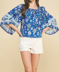 Pinch - Floral Wide Sleeve Top