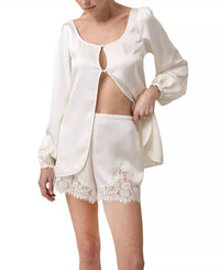 Line And Dot - Nicolo Satin Shorts