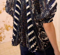 Ulla Johnson - Dafne Pleated Short Sleeve Blouse