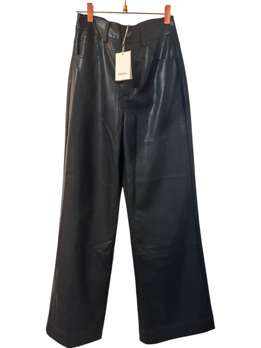 Frnch - Women's Cherry Wide Leg Leather Pants