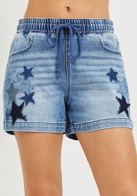 Risen - Star Patch Shorts