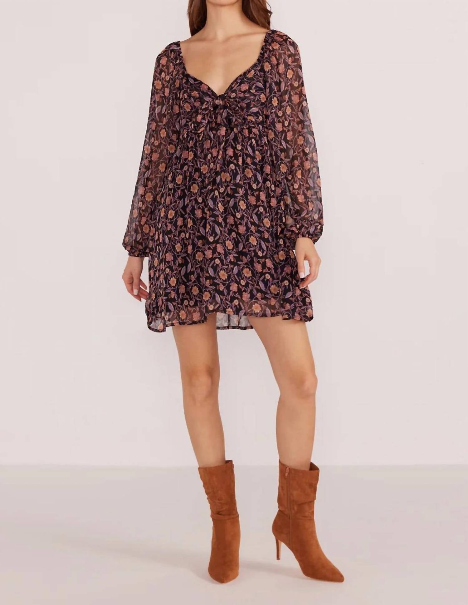 Minkpink - Regal Babydoll Mini Dress