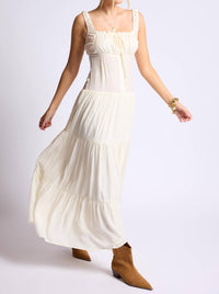 Sage The Label - Light A Fire Crinkled Maxi Dress