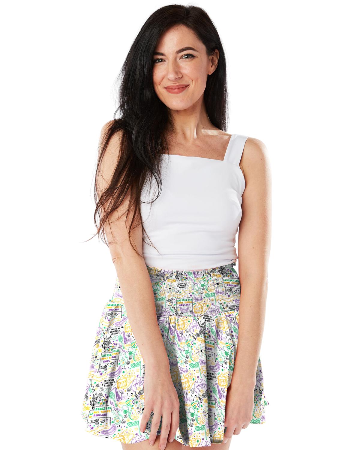 Stewart Simmons - Mardi Gras Smocked Skort
