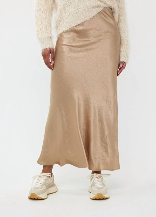 Esqualo - Crushed Satin Skirt