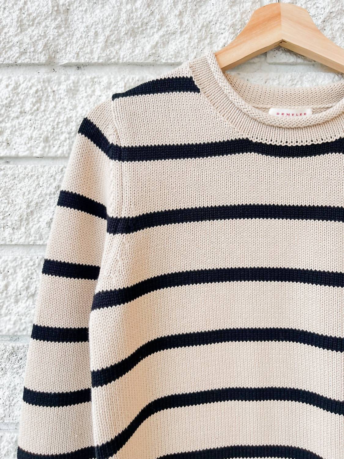 Demylee New York - Quinn Stripe Cotton Sweater
