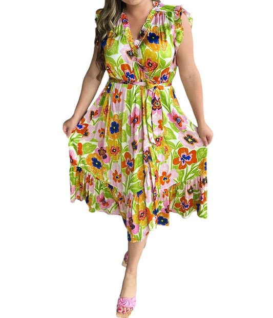 Frnch - Summer Wrap Midi Dress