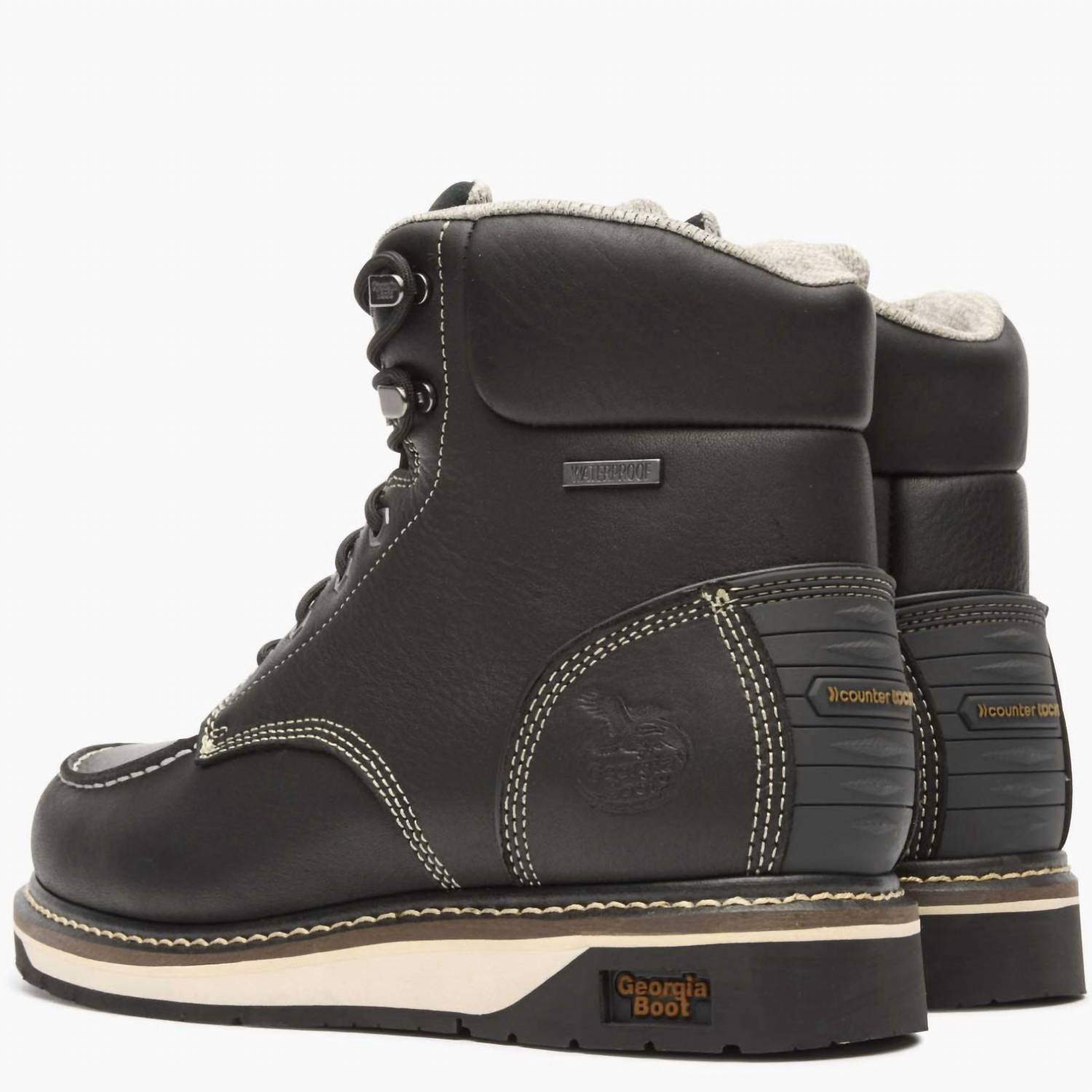 Georgia Boot - Men's Waterproof Wedge Sole Moc Toe Work Boot