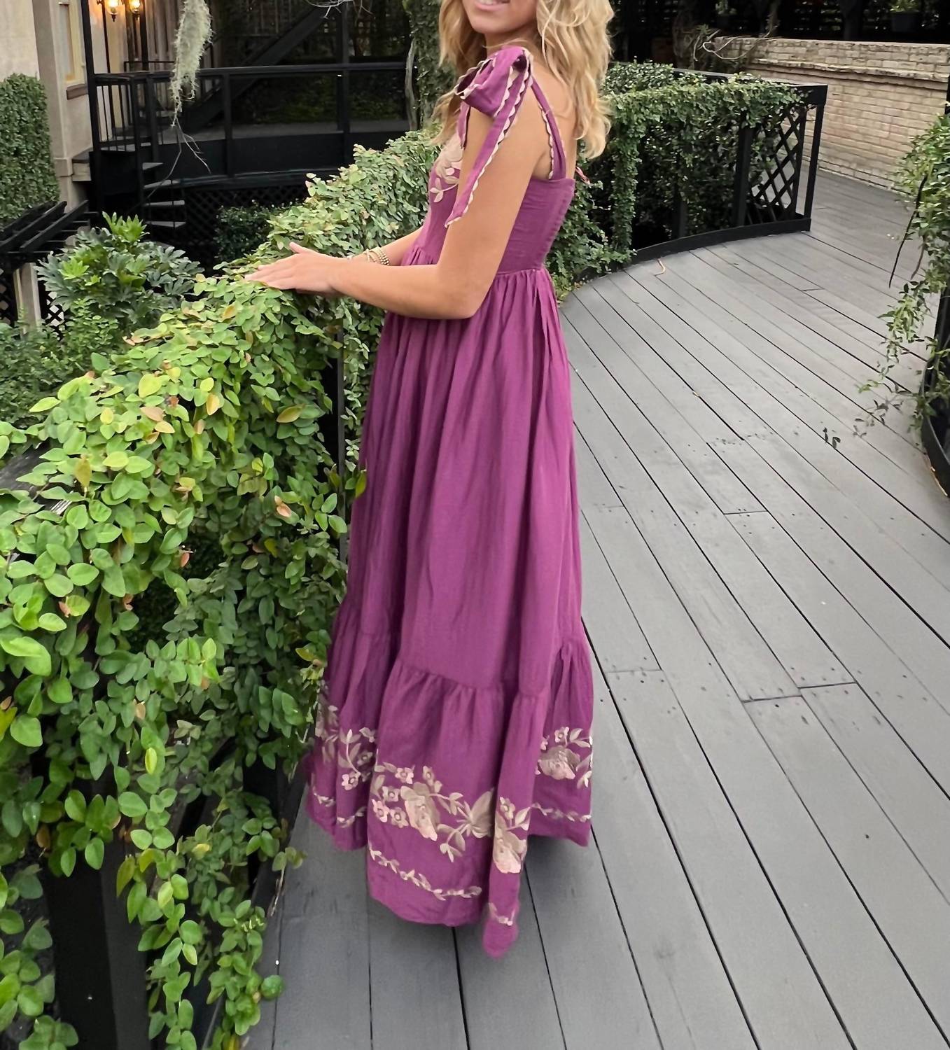 Mable - Enchanted Embroidered Maxi Dress