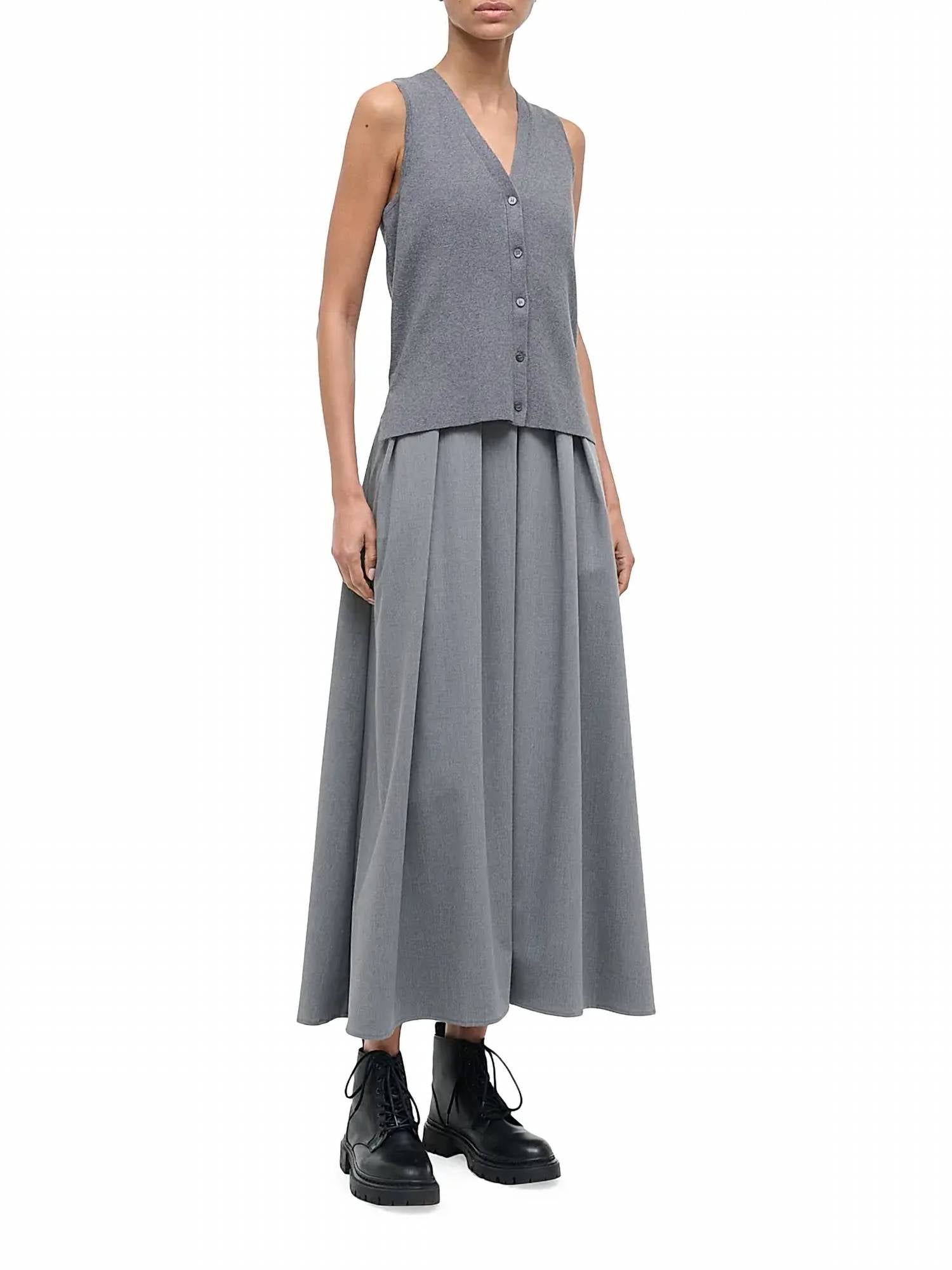 Staud - Madeline Mixed Media Midi Dress
