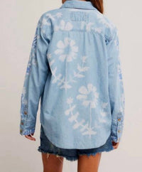 Free People - Airbrushed Denim Top