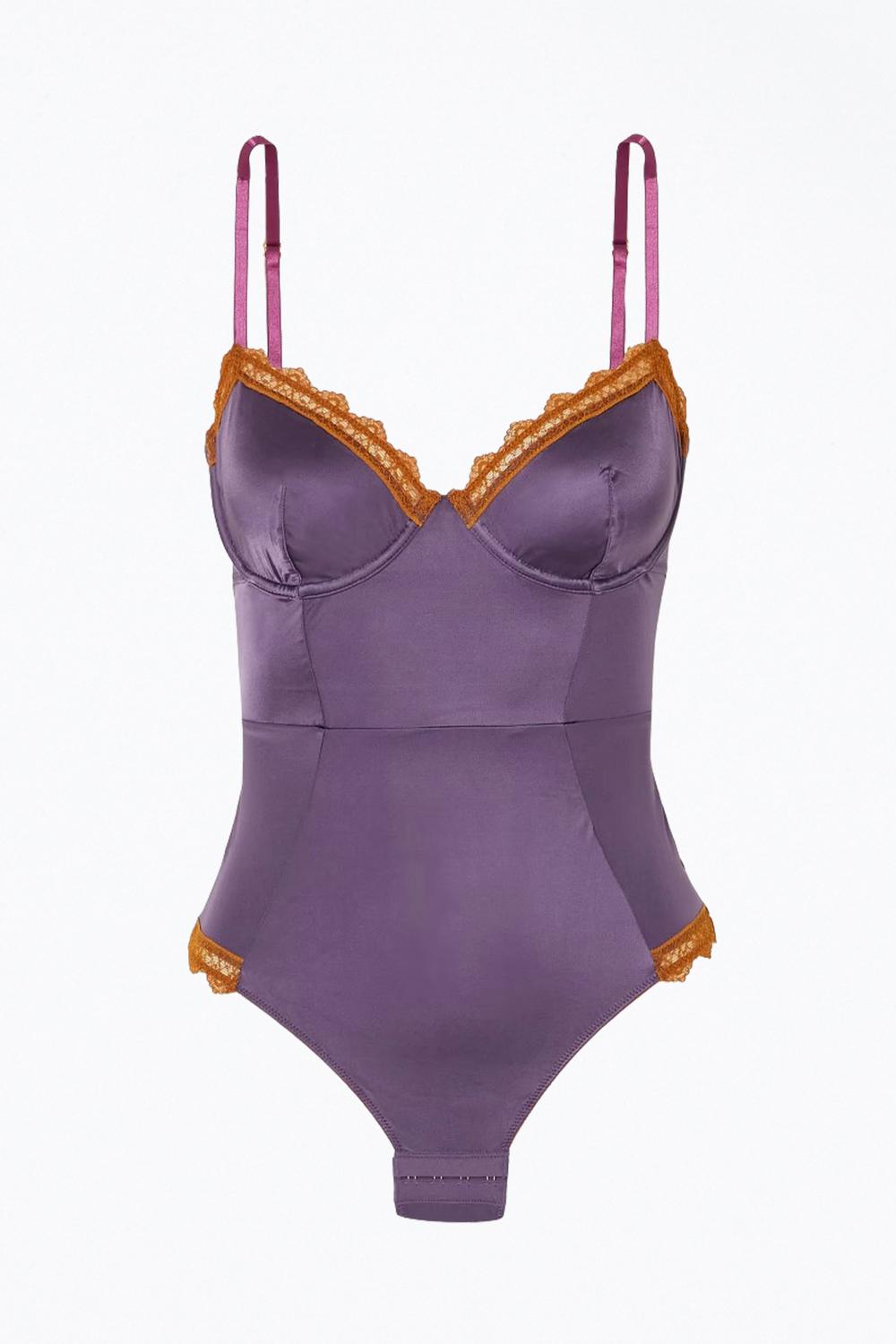 ARALIE LACE TRIM UNDERWIRED BODYSUIT