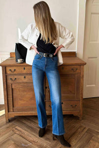 EMERSON FRY Treasure Straight Denim Jeans in open sky - women's jeans - detail view