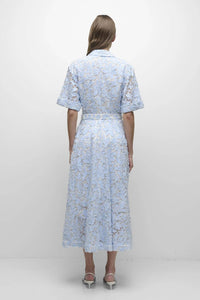 Simkhai - Deanna Short Sleeve Belted Midi Dress