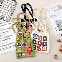 Judson & Co. - Crochet Granny Square Mini Tote Bag