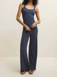 Z Supply Renae Rib Pant in indigo - women's pants