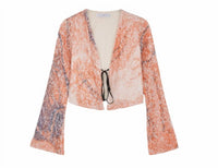 In The Mood For Love - Ruddy Marble Print Top