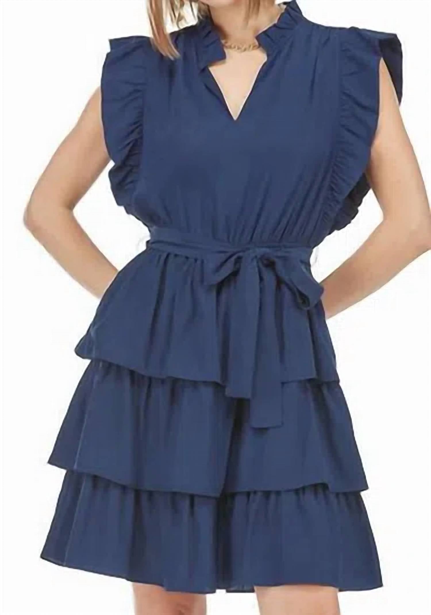 Joy Joy - Women's Ruffles Layers Dress