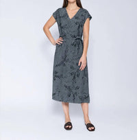 Blueberry - Tie Waist Midi Dress