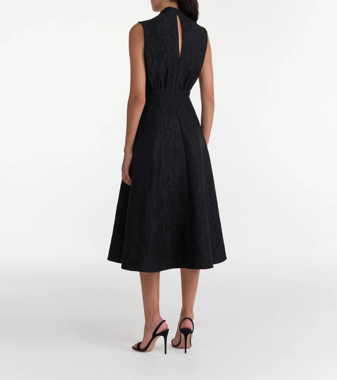 Saloni - Flora Scalloped Collar Dress