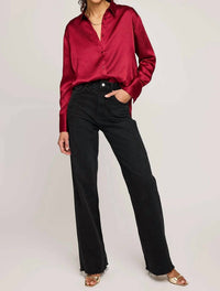 Gentle Fawn Simone Button Down Shirt in crimson - women's shirt - alternate view