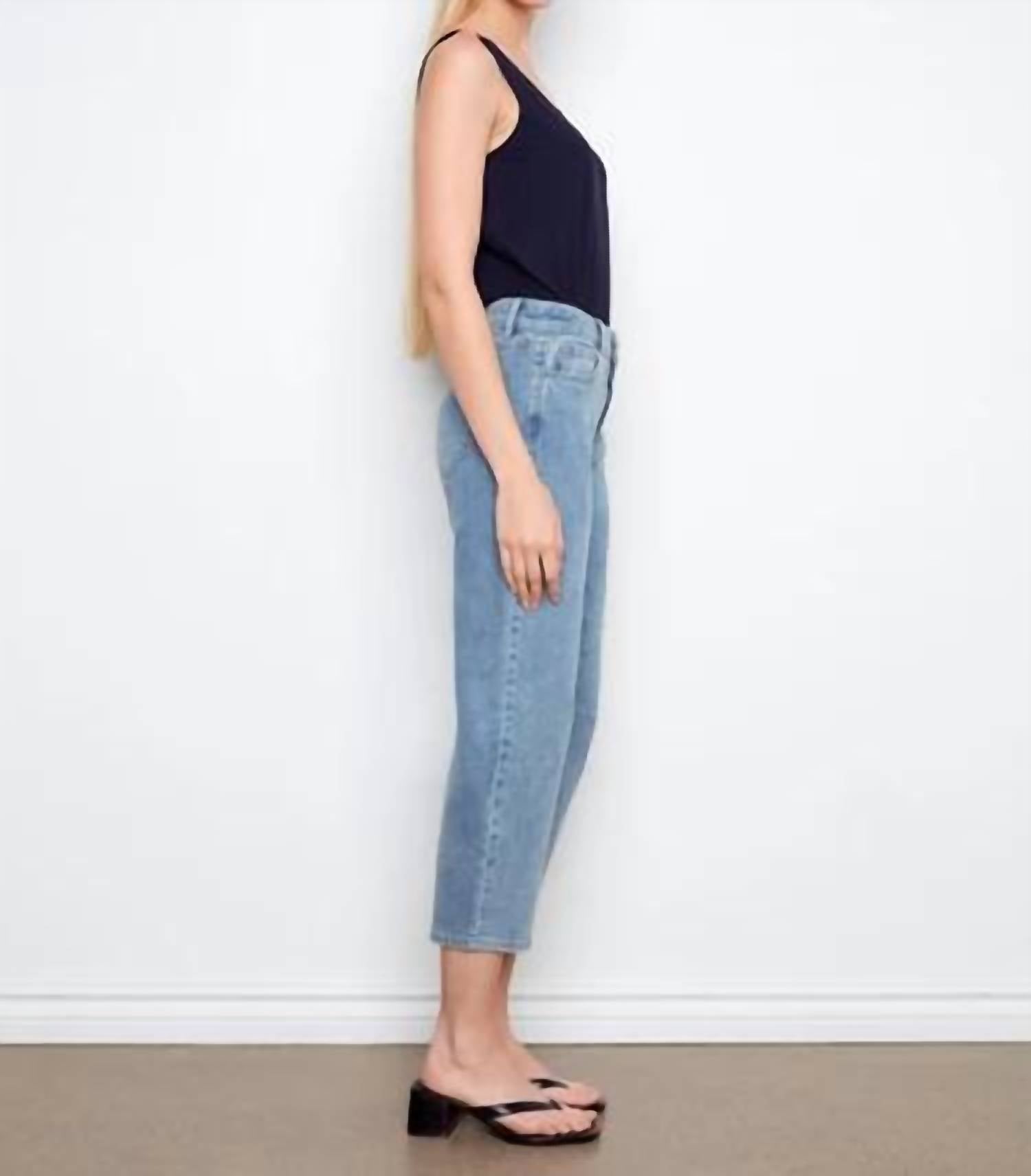 Charlie B - Cropped Barrel Leg Jeans