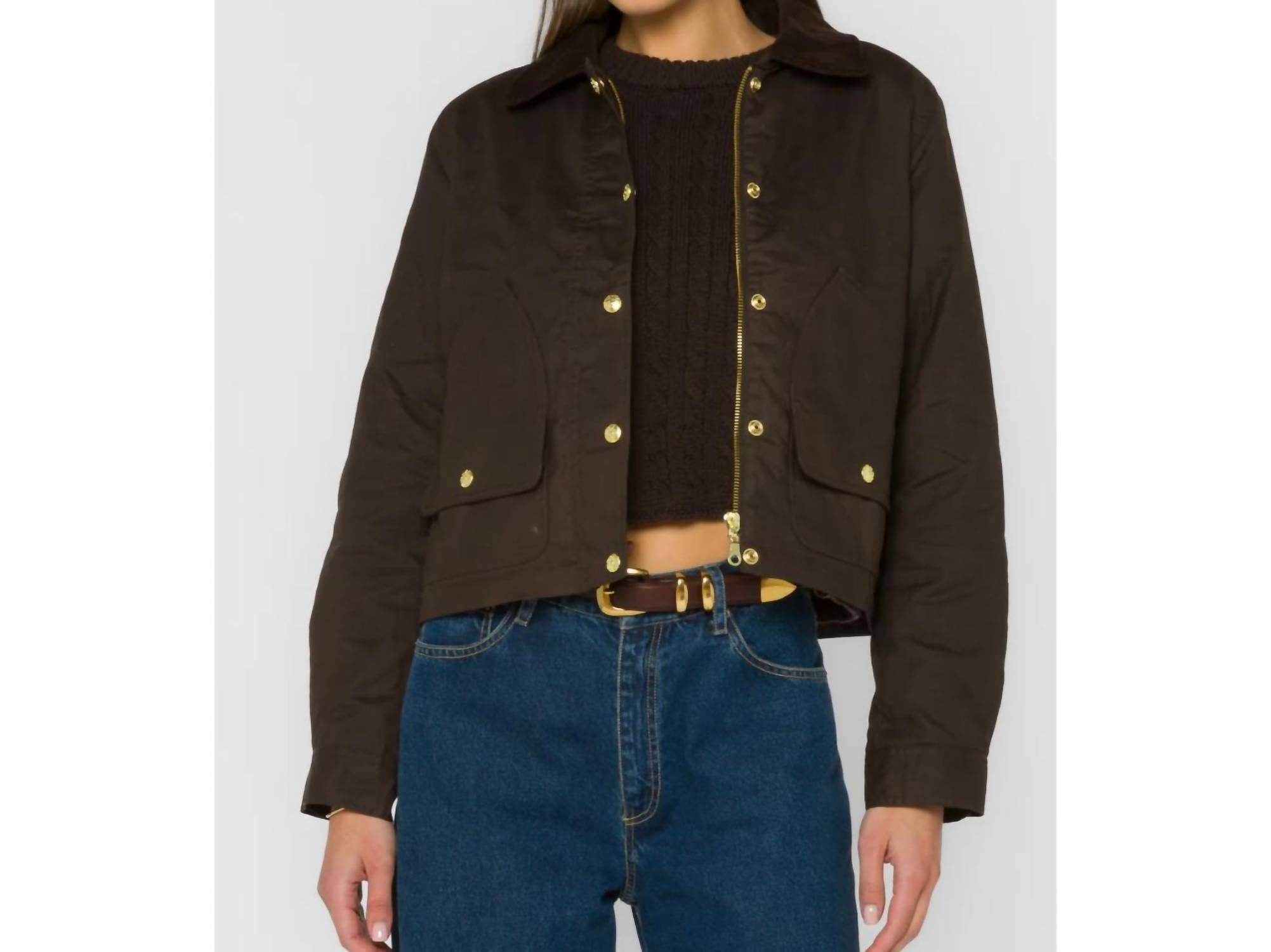 Velvet Heart Naven Timber Jacket in brown - women's jacket