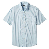 Faherty Men's Movement Short Sleeve Shirt in blue sand diamond - men's shirt