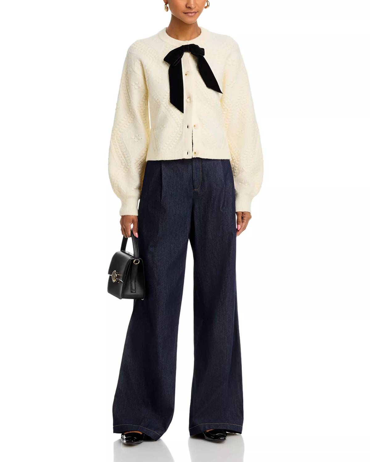French Connection - Kitty Bobble Contrast Cardigan