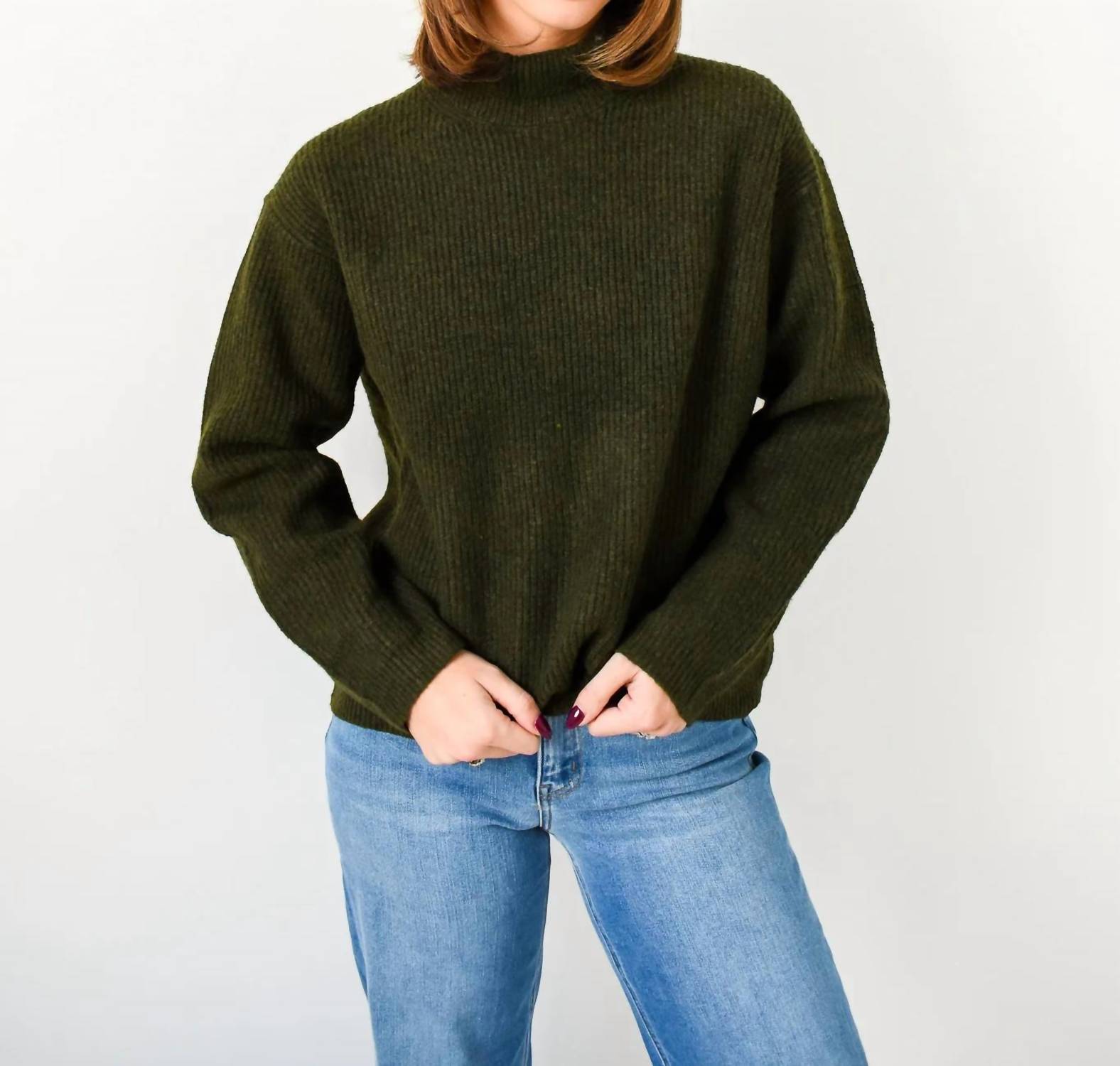 Karlie - Turtleneck Long Sleeve Sweater