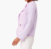 Nic + Zoe - Women's Fringe Mix Knit Pocket Jacket