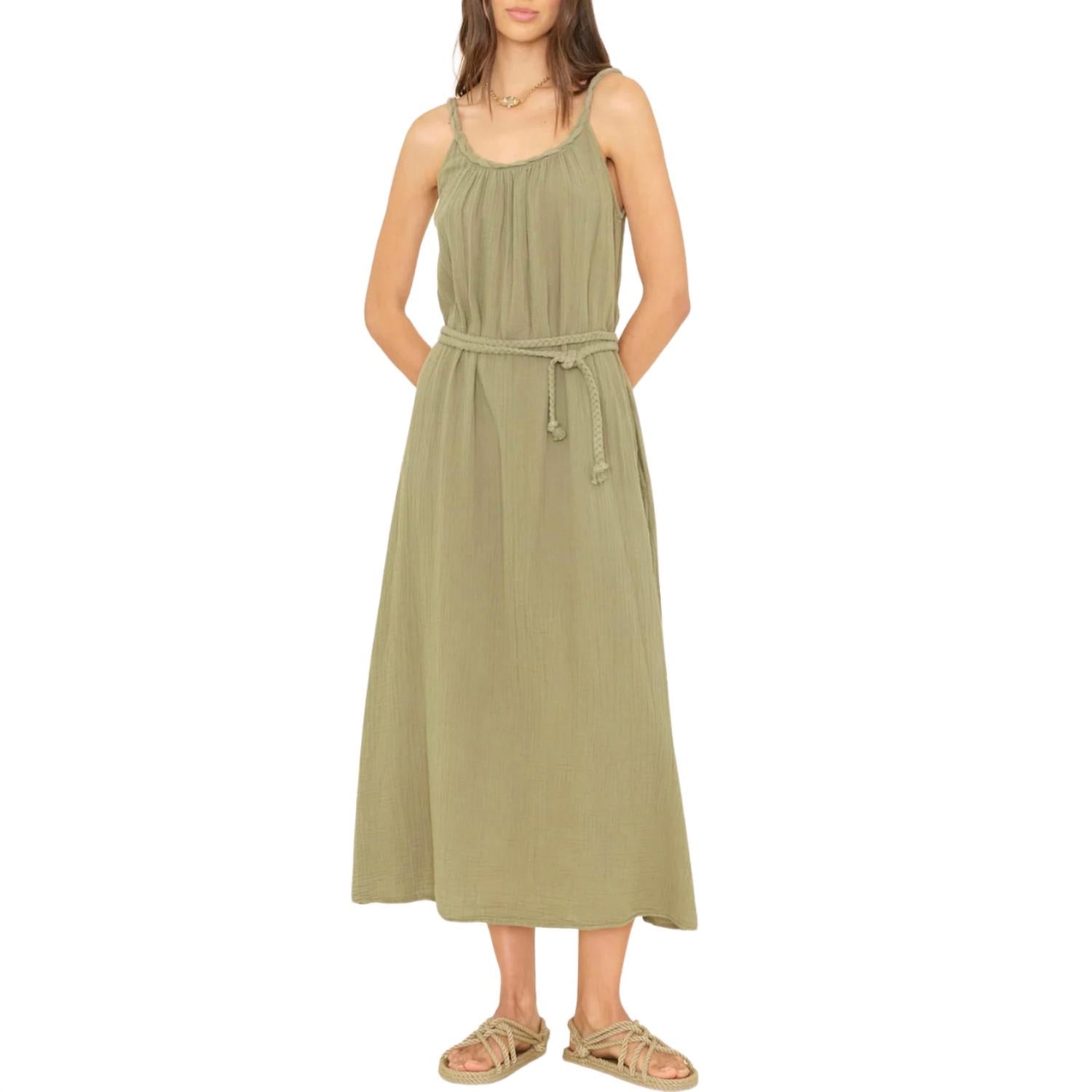 XIRENA Women's Braiden Dress in dark seagrass - women's dress