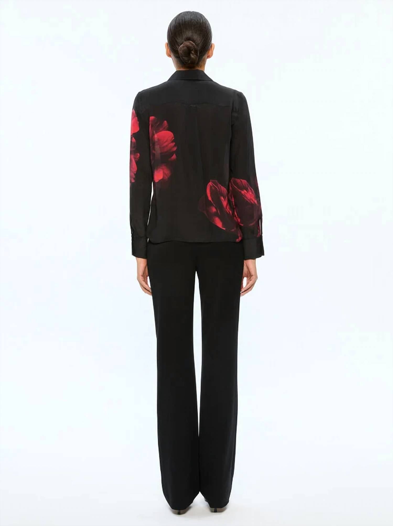 Alice + Olivia - Brady Slim Button Down Top