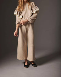 Cozmo - Girls' Soft Brushed Knit Wide Pants