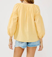 LOVESTITCH Sundrop Blouse in yellow - women's blouse - alternate view