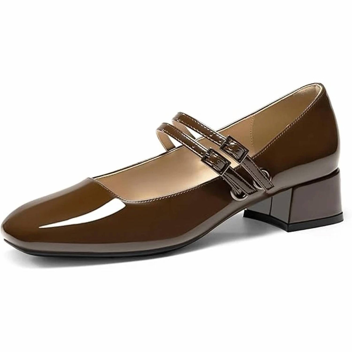 Gotsoft - Women's Mary Jane Low Heel Closed Toe Shoes