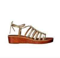 Lucky Brand - Women's Hulumi Fashion Lace Up Low Wedge Heeled Sandals