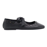 INTENTIONALLY BLANK Women's Peak Leather Ballet Flats in black - women's flats